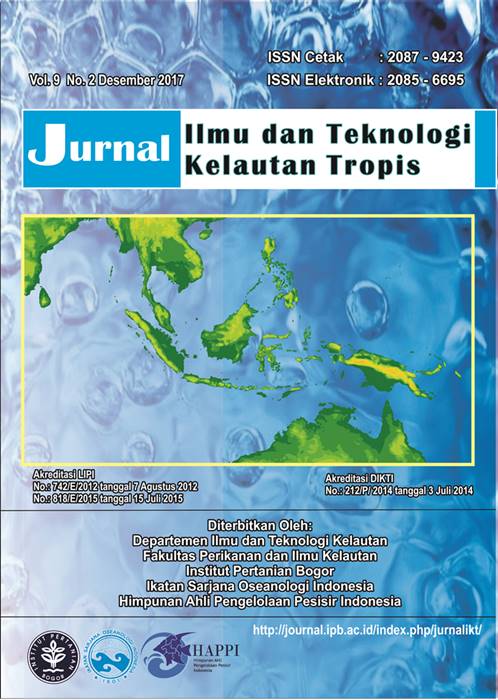 Vol 9, No 2 (2017): Elektronik Jurnal Ilmu dan Teknologi Kelautan Tropis